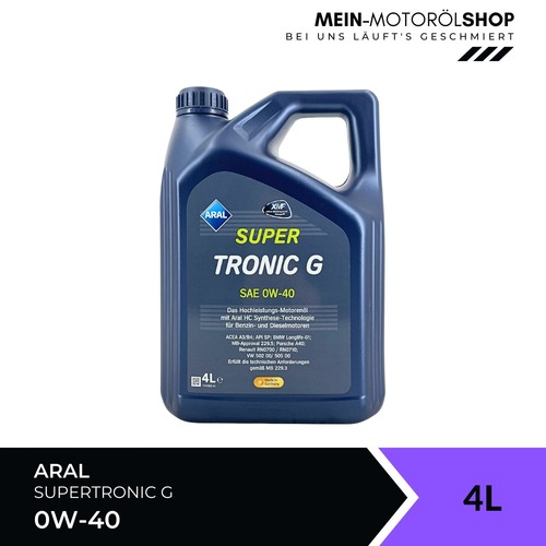 Aral supertronic 40 bmw - g, 0w-40