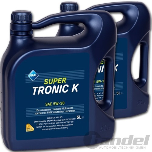 2x5l aral supertronic 5w30 - aral, k